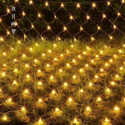 Red Mesh String Led Impermeable Para Navidad Al Aire Libre