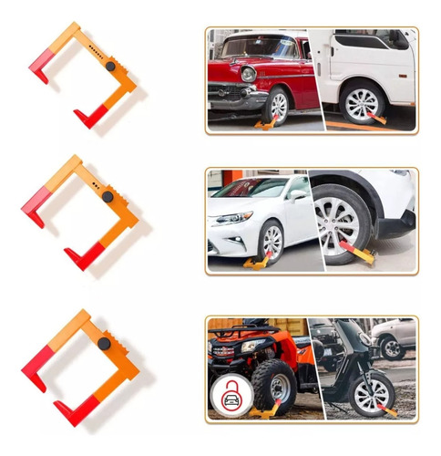 Traba Rueda Anti Robo Para Autos, Furgones, Camionetas