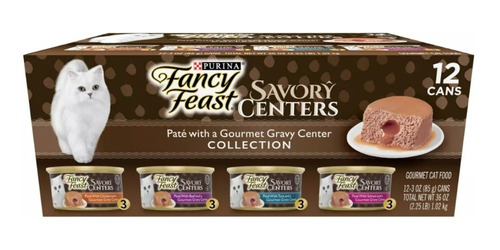 Alimento Húmedo Gato Fancy Feast Pate Savory Centers 12p 4sa