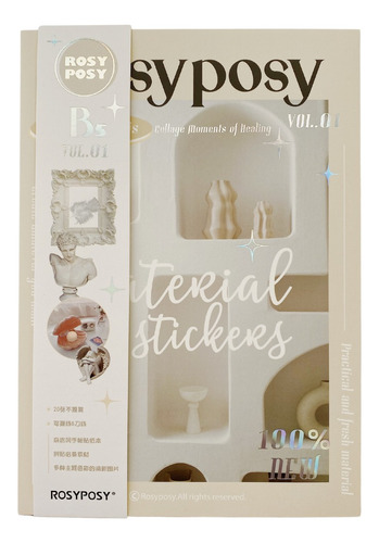 Revista Rosy Posy Bullet Journal Scrapbook Stickers 2022