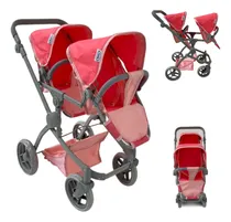 Comprar Carriolita De Juguete Doble Para Muñecas Ibaby Doppia- Ibaby