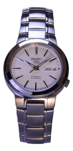 Reloj Seiko 5 Snka01 Autentico Japones Automático Plateado Plateado Blanco