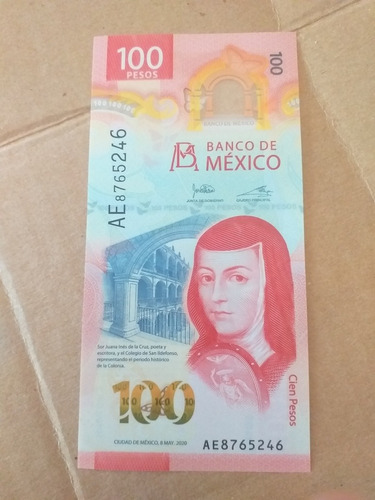 Billete De 100 Pesos Nuevo Serie Ae