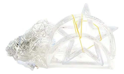 Guirnalda Cortina Led Luz Estrella Lunas Decoración Navidad