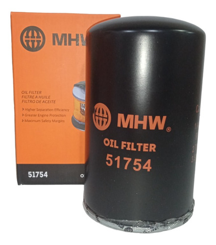 Filtro Aceite Mhw 51754 Para Ford F7000, Caterpillar 1140