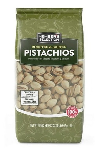 Pistachos Con Cáscara Tostados Y Salados 907g Members Select