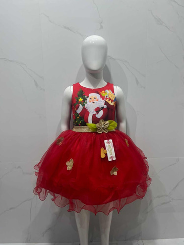 Disfraz Santa Claus Niña Navidad Reno Vestido Bebés Y Niñas