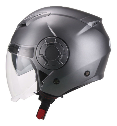 Casco Avx Fs-729 Abierto Doble Visor Gris Titanio Mate (m)