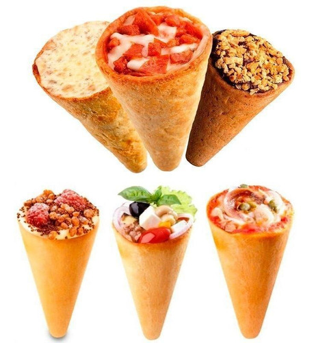 Forma Pizza Cone Alumínio 12 Pizzas 12cm/24 Cones Gastrobel