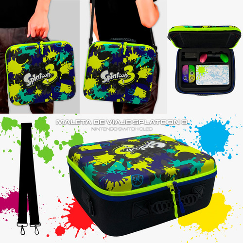 Superkit De Viaje Splatoon Nintendo Switch Oled 6 En 1
