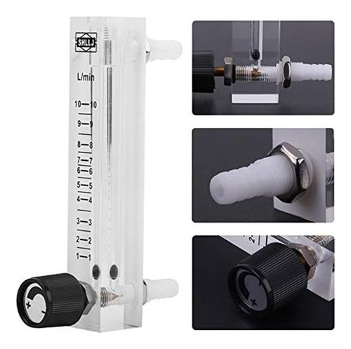 Medidor De Flujo De Gas 1-10 Lpm C/ Válvula De Control