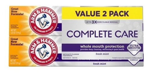 Arm & Hammer Pasta Dientes Americana Complete Care 2 Pack