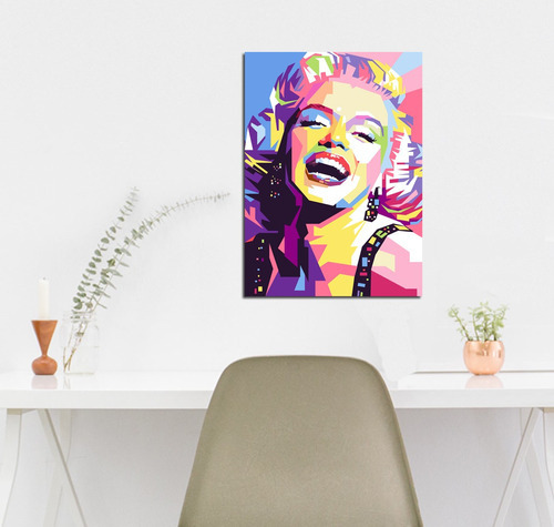 Vinilo Decorativo 40x60cm Marilyn Monroe Pop Art Retro Ris