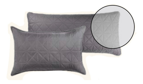 Funda Almohada Estándar Stone Vianney Gris 70 X 46 Cm Liso