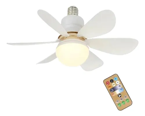 comprar M E27 Socket Fan Light 30w 3 Colores Bombilla Fan Para