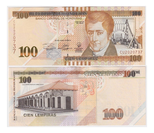 Honduras Billete 100 Lempiras 2019 P-102b Unc