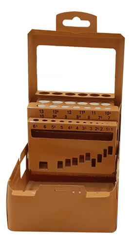 Organizador De Puntas De Taladro, Caja De 1 A 13 Mmae