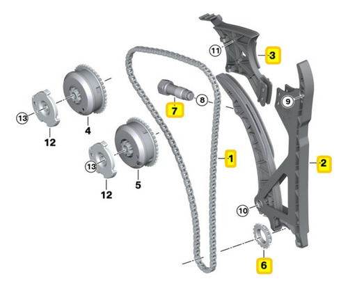 Kit Distribucion Bmw X6 35ix Motor N55 Modelo 2010-2014