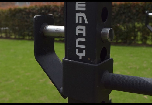 Rack Pesado Para Sentadilla Y Pecho Supremacy-negro Y Rojo