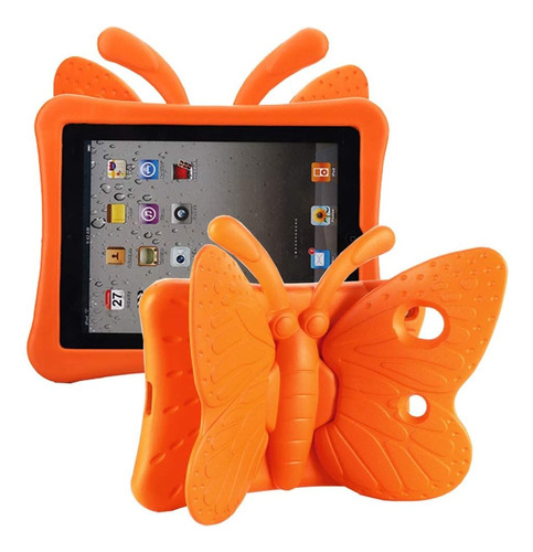 Funda Mariposa iPad 10.2 Tading Protección Espuma Naranja