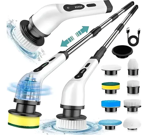 Mop Elétrico 9em1 Limpeza Pesada Versátil Casa Banheiro Box 127/220v Branco