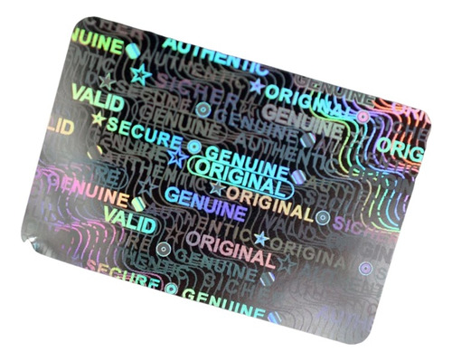 500 Hologramas Original Genuino Sello Seguridad Garantía