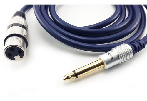 Cable Plug De 1/4 Mono 6,35mm A Xlr Canon Hembra 1.8 Metros