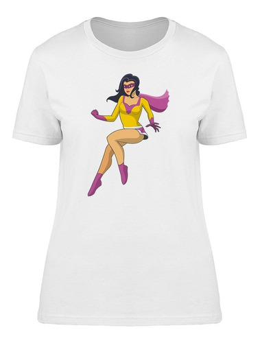 Superheroína Volando Camiseta De Mujer