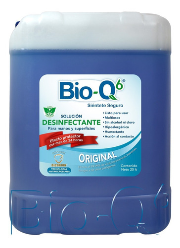 Desinfectante Sanitizante - Bioq6 - Bidón De 20 Lt