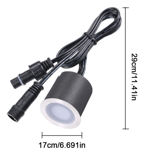 Luces De Cubierta Empotrables, 12 V, Led De Bajo Voltaje, Ip