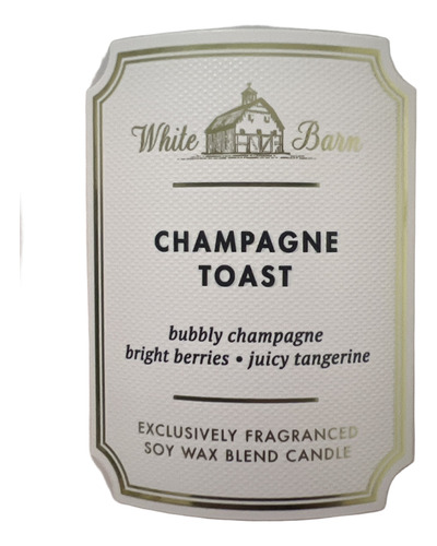 Bath And Body Works Vela Aromatica Grande 3 Mechas Rosa Claro Champagne Toast