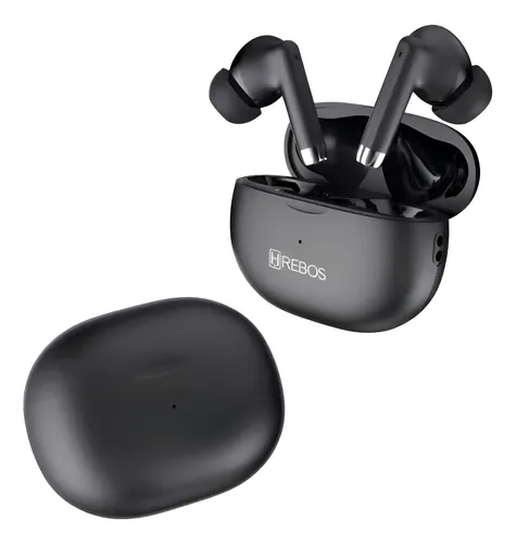 Fone de Ouvido Bluetooth Hrebos X1 In-ear Preto USB-C Microfone