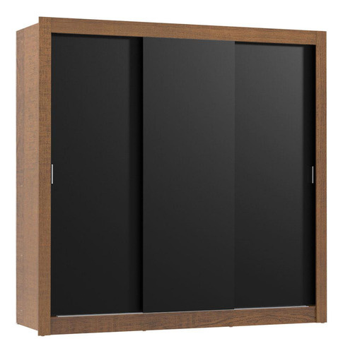 Ropero Closet Madesa Lyon Plus 3 Puertas 4 Cajones Marrón