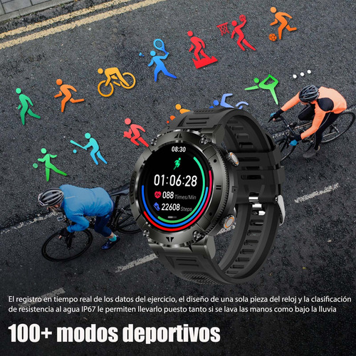 Reloj Inteligente Deportivo C/monitoreo Cardíaco, De Sueño