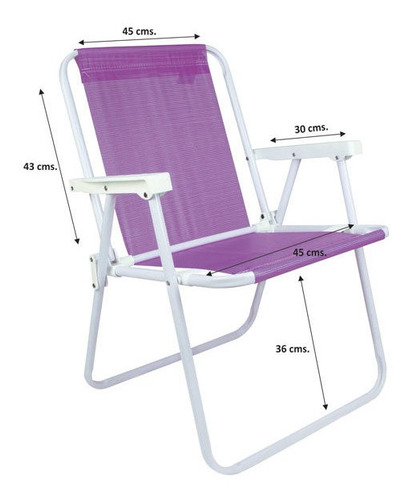 Sillon Playa Camping Pescador Acero Sannet Mor