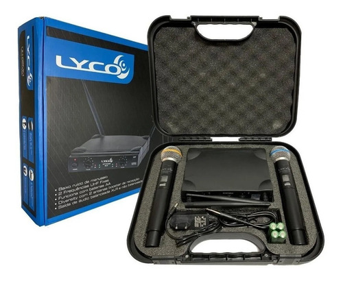 Microfones Lyco UH-02MM dinâmico cardioide preto