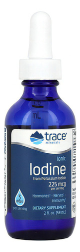 Trace Minerals Liquido Lodine Potasio 225mcg 59ml Sabor Sin Sabor