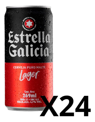 Cerveza Estrella Galicia 269 Ml (mini) 4.7% X24unid Oferta