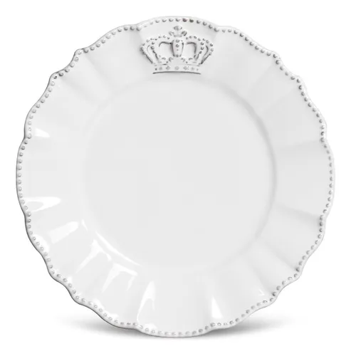 comprar Conjunto Com 6 Pratos De Sobremesa Windsor 335244 21cm Branco Porto Brasil
