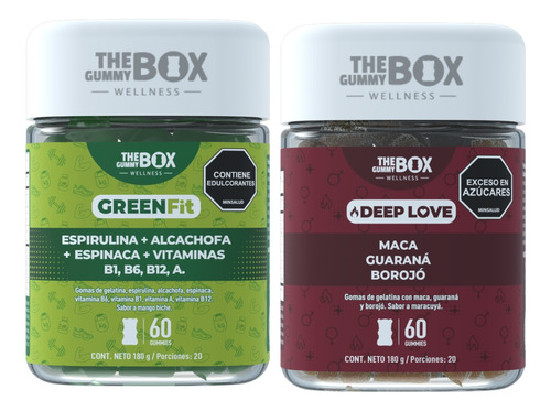 The Gummy Box Green Fit Batido Verde Y Afrodisiaco Deep Love