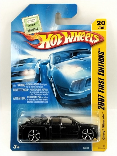 Hot Wheels Chevy Silverado Negra 2007 First Editions  C28