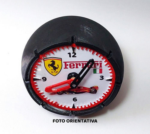 Reloj De Escritorio Impreso En 3d Modelo Ford Falcon Sprint Negro