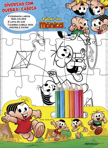 Turma Da Mônica - Diversão com quebra-Cabeça, de On Line Editora. Editorial IBC - Instituto Brasileiro de Cultura Ltda, capa mole em português, 2020
