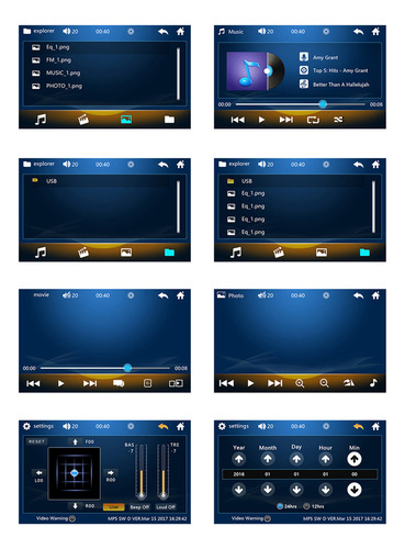 Som Automotivo Mp5 Player Com Tela Sensível Ao Toque