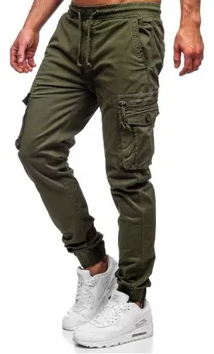Joggers verde hombre sales