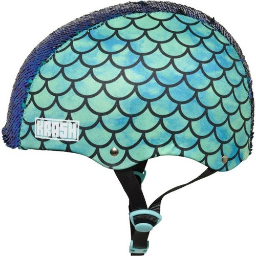 Imagen 4 de 5 de Casco Krash Mermaid Flit Para Niñas (54-58cm) Skate, Bike
