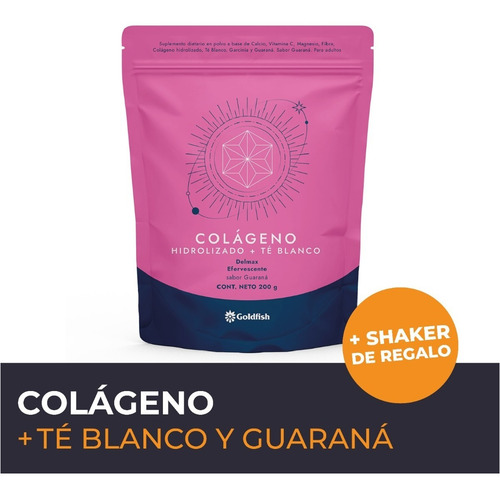 Imagen 3 de 7 de Plan 60 Dias Colágeno Hidrolizado Goldfish + Shaker Regalo