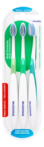 Cepillo Sensodyne Multi Protection Suave 3 Unidades