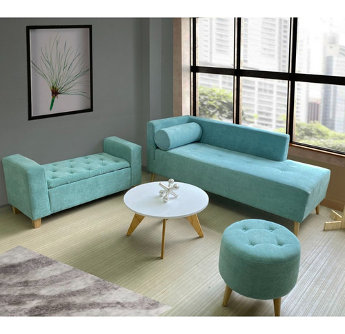 Set Sofa, Baul, Puff Y Mesa De Centro Dko Design Cf-01