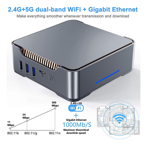 Mini Pc Host Win11 8+256 Ssd Intel N5105 2.9ghz Gk3 Pro